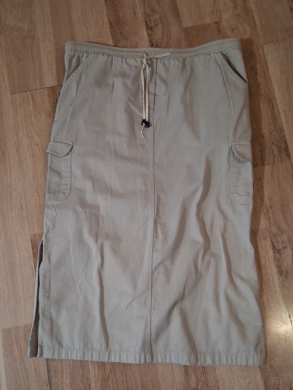 Women's Maxi Cargo Skirt - Tan